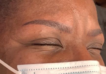 An After Photo of Combo Brows Microblading In Seattle and Tacoma
