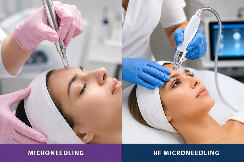 Microneedling vs RF Microneedling