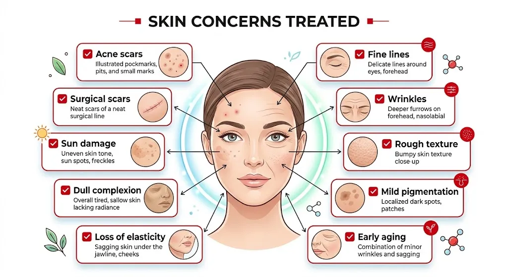 What are the Conditions Treated by Microneedling with Rejuran?